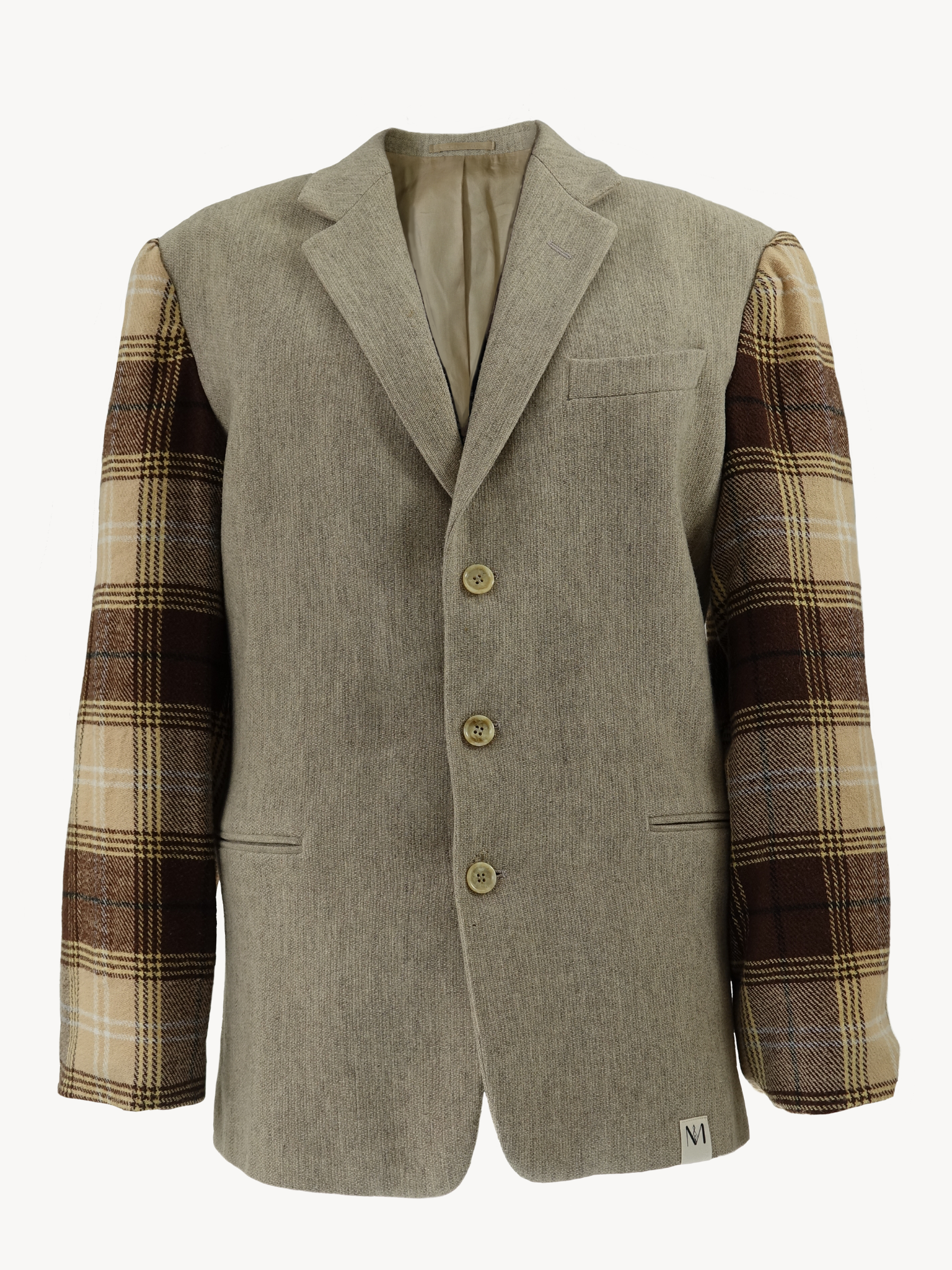 Atatakai Oversized Geruite Blazer – Bruin