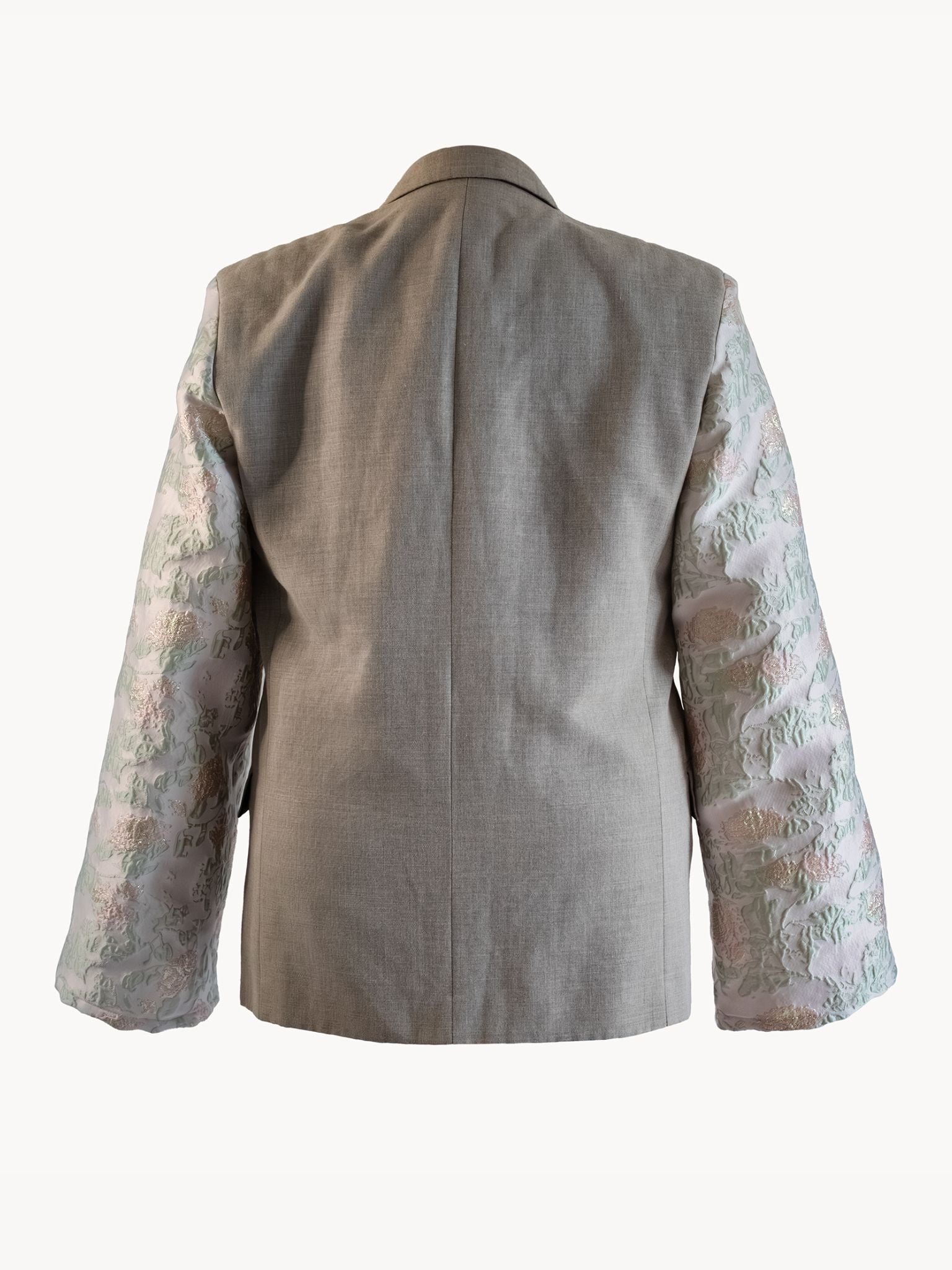 Bara Blazer met Bloemen - Taupe