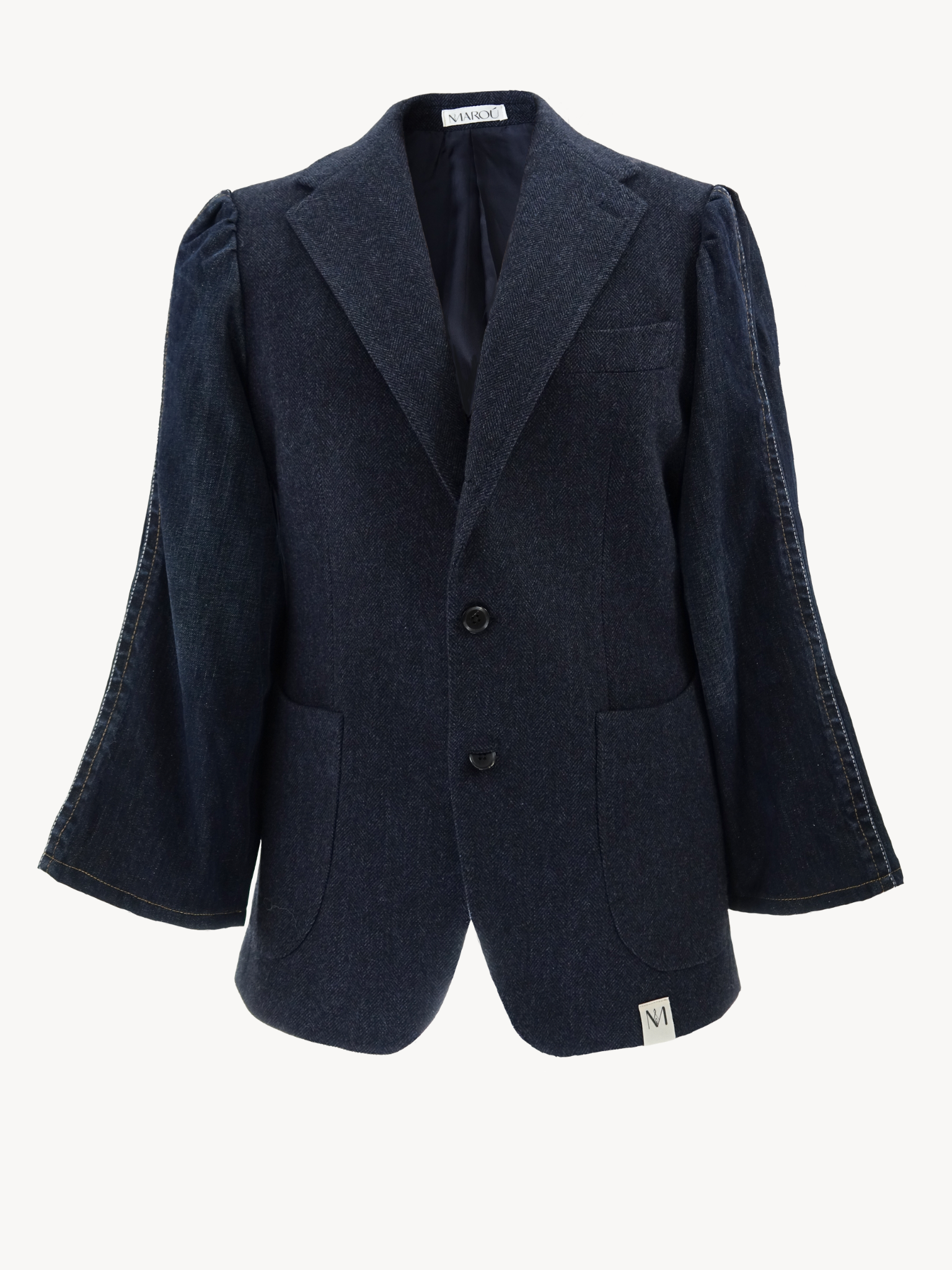 Jiinzu Denim Blazer - Donkerblauw