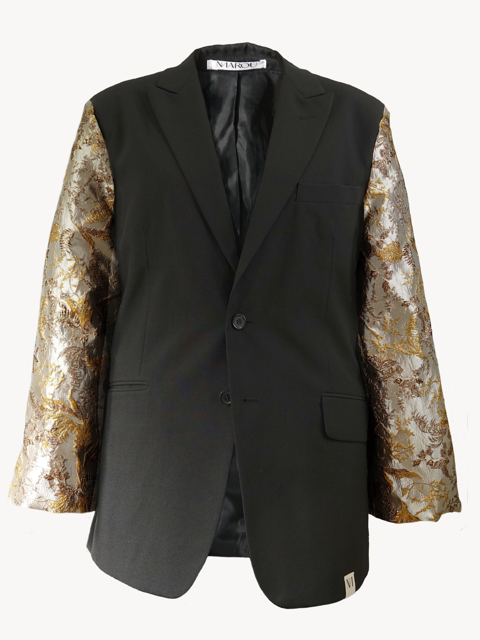 Kinshi Jacquard Blazer - Zwart