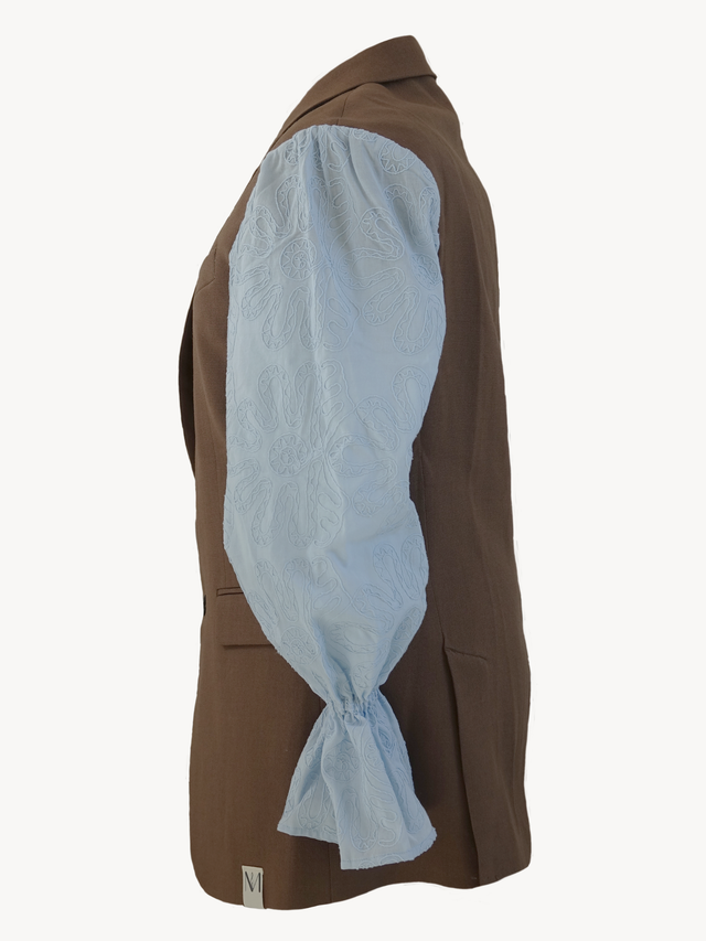 Sorana - Brown Blazer Embroidery