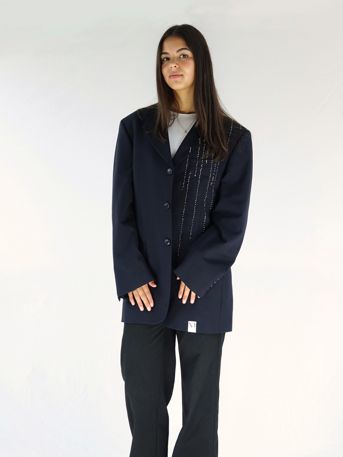 Taki Blazer met kralen- zwart 