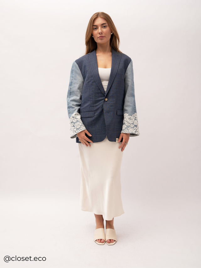 Jiinzu Lace Blazer - Denim