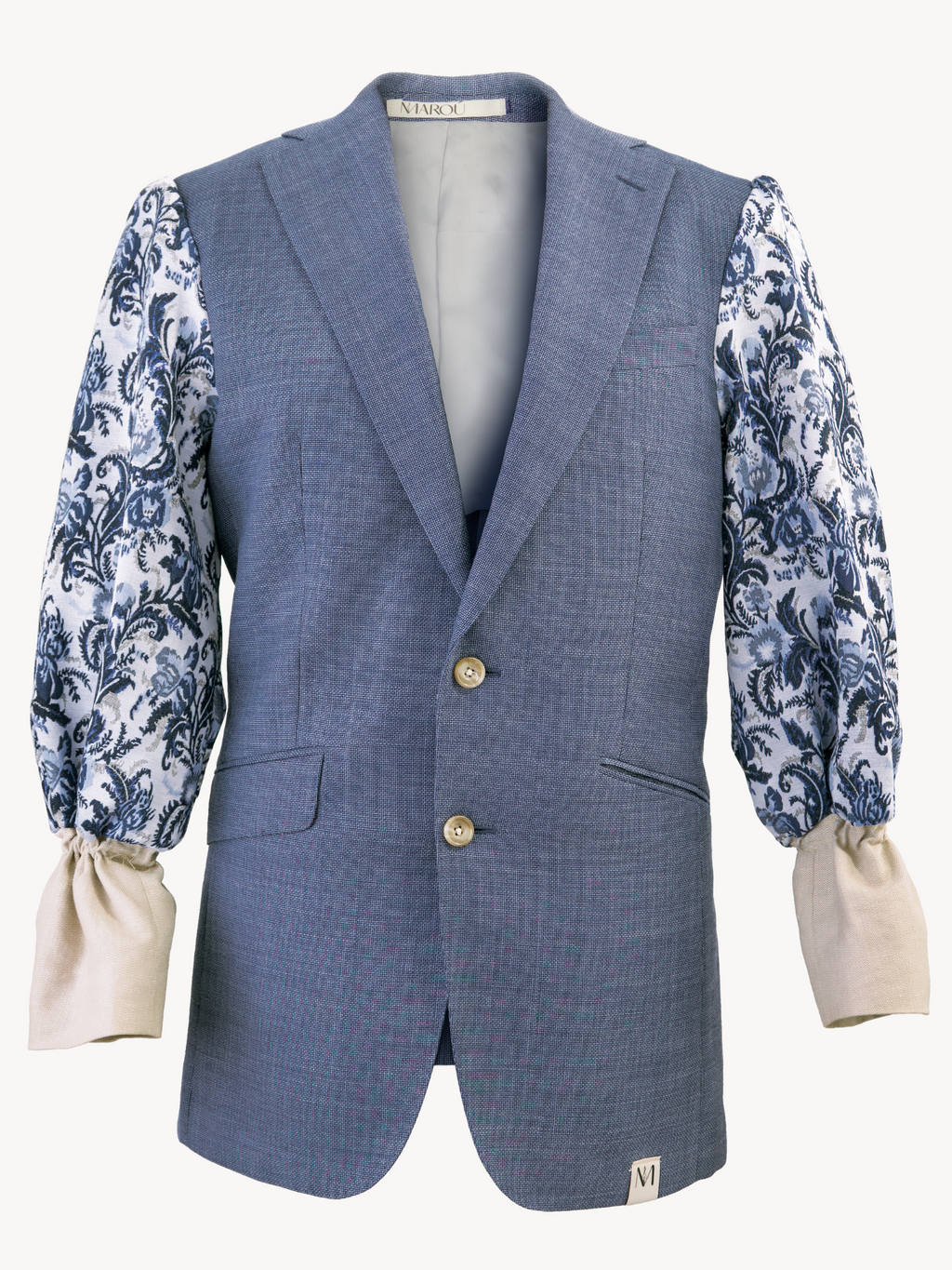Nishoku Jacquard Blazer - Blauw