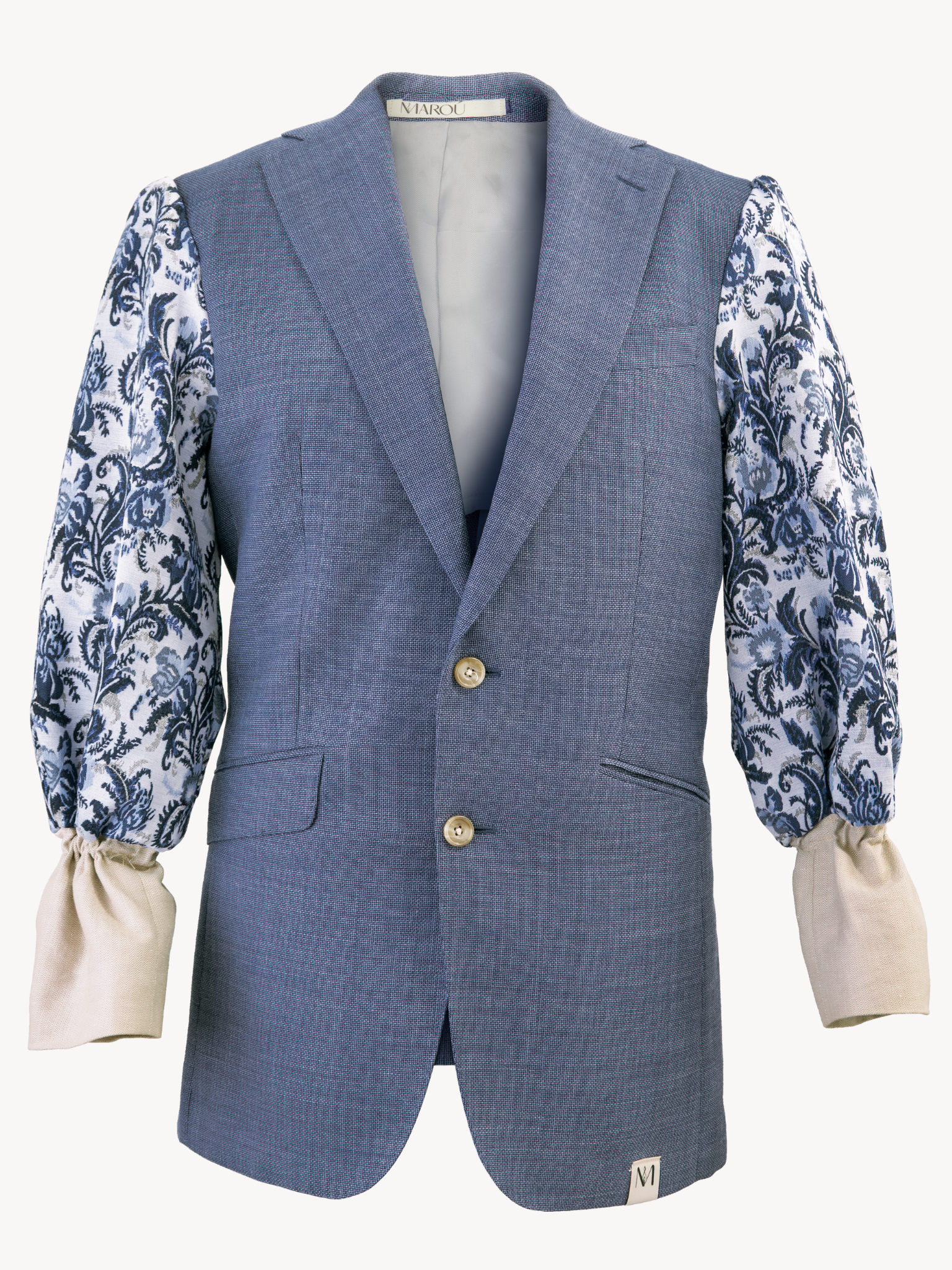Nishoku Jacquard Blazer - Blauw