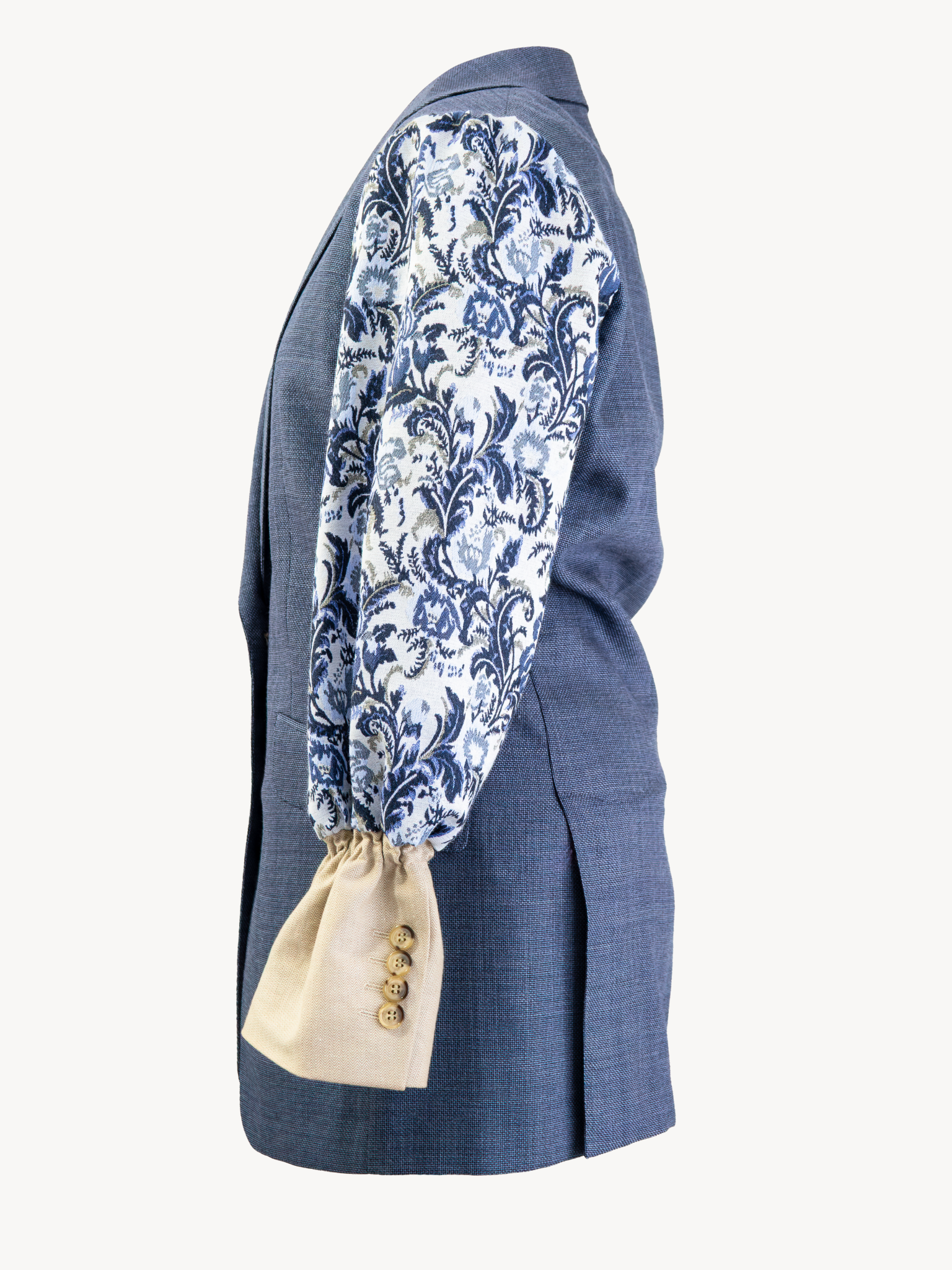 Nishoku Jacquard Blazer - Blauw
