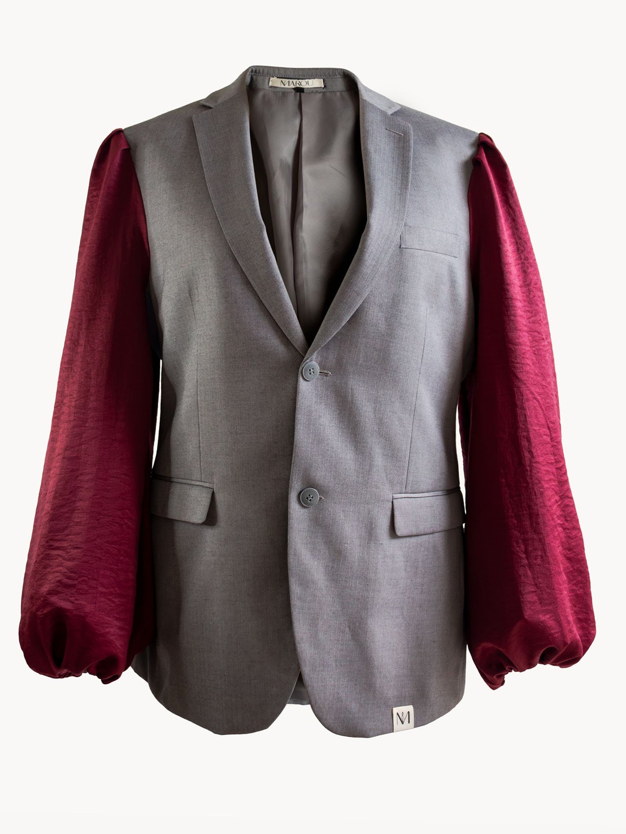 Pofu Oversized Blazer - Burgundy