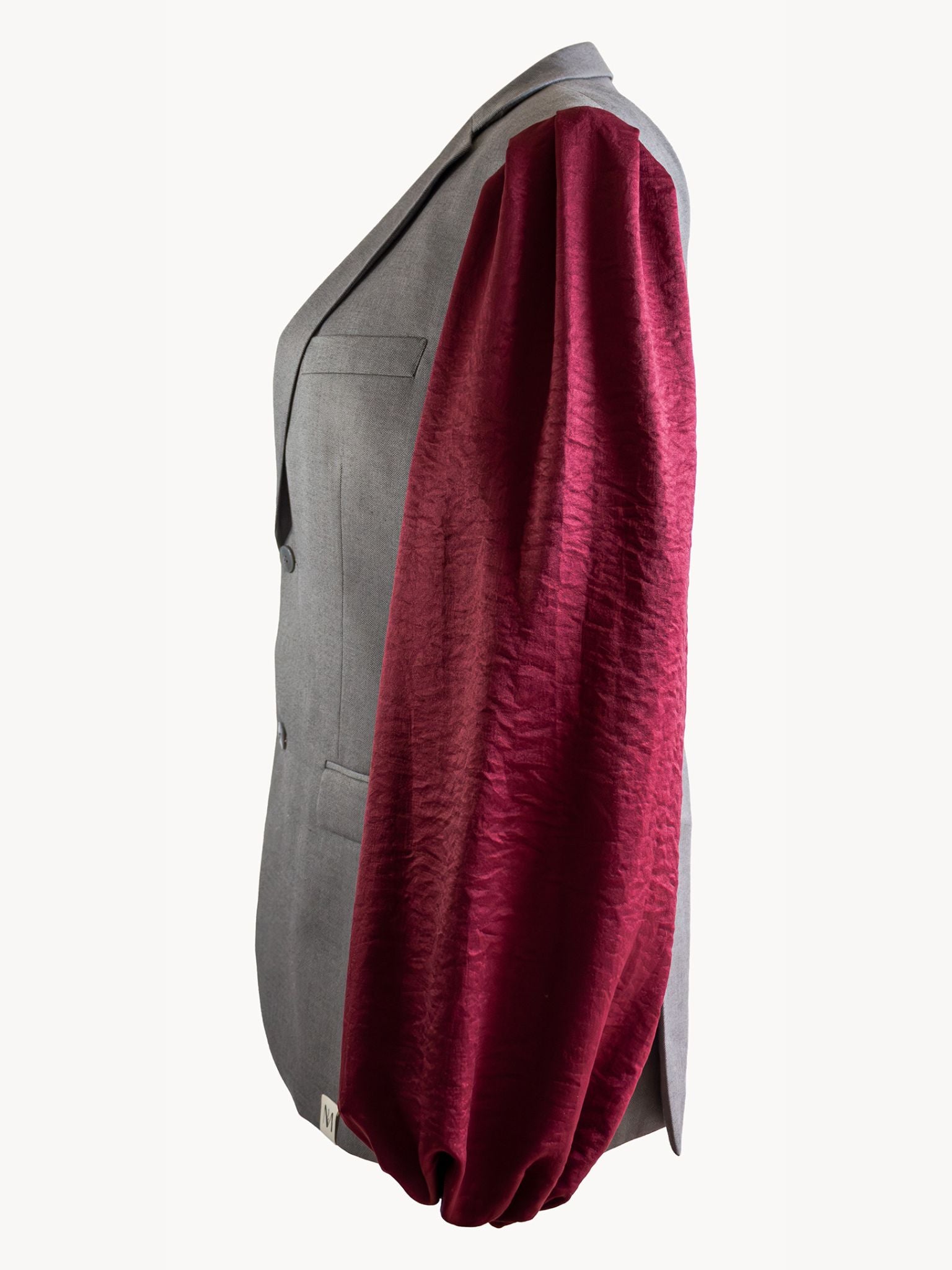 Blazer Pofu - Burgundy