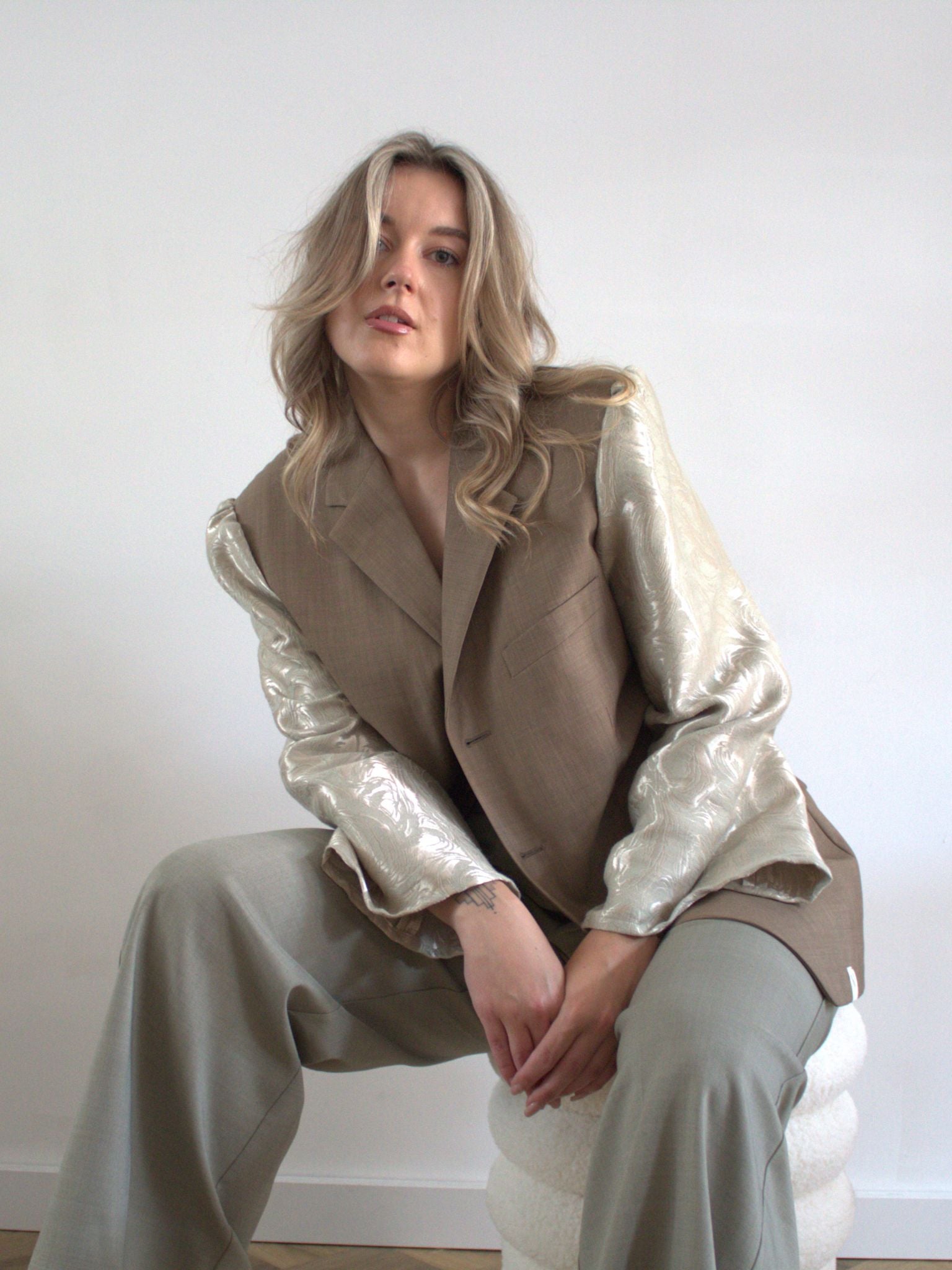 Seji Blazer - Mocca Bruin