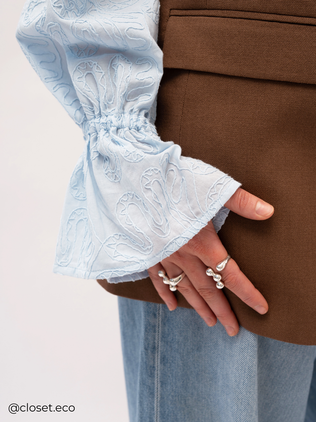 Sorana - Brown Blazer Embroidery