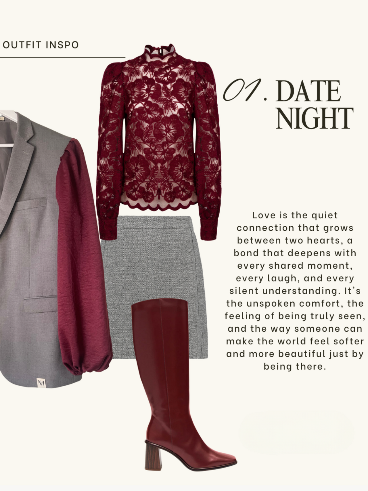 Pofu Oversized Blazer - Burgundy