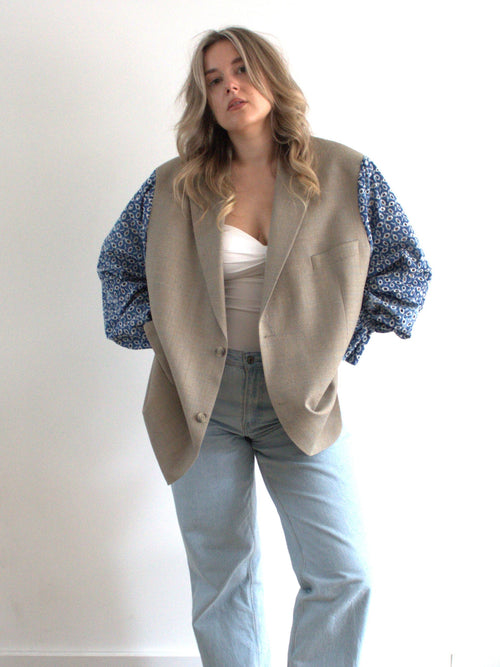 Blazer Aiiro - Blue embroidery