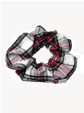 Scrunchie - Schotse Ruit Rood