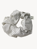 Scrunchie - Wit streep
