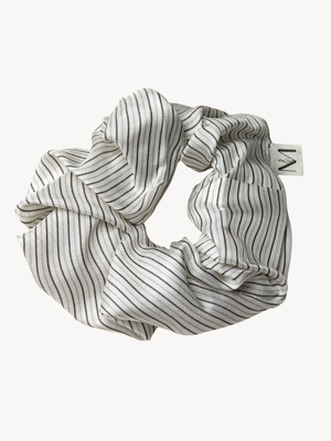 Scrunchie - Wit streep