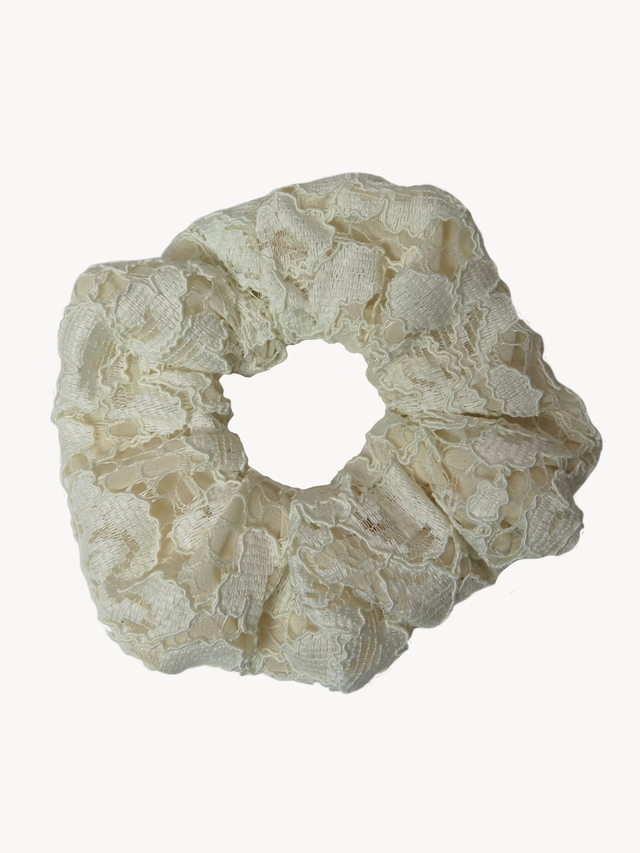 Scrunchie beige - Mandy Giselle kant