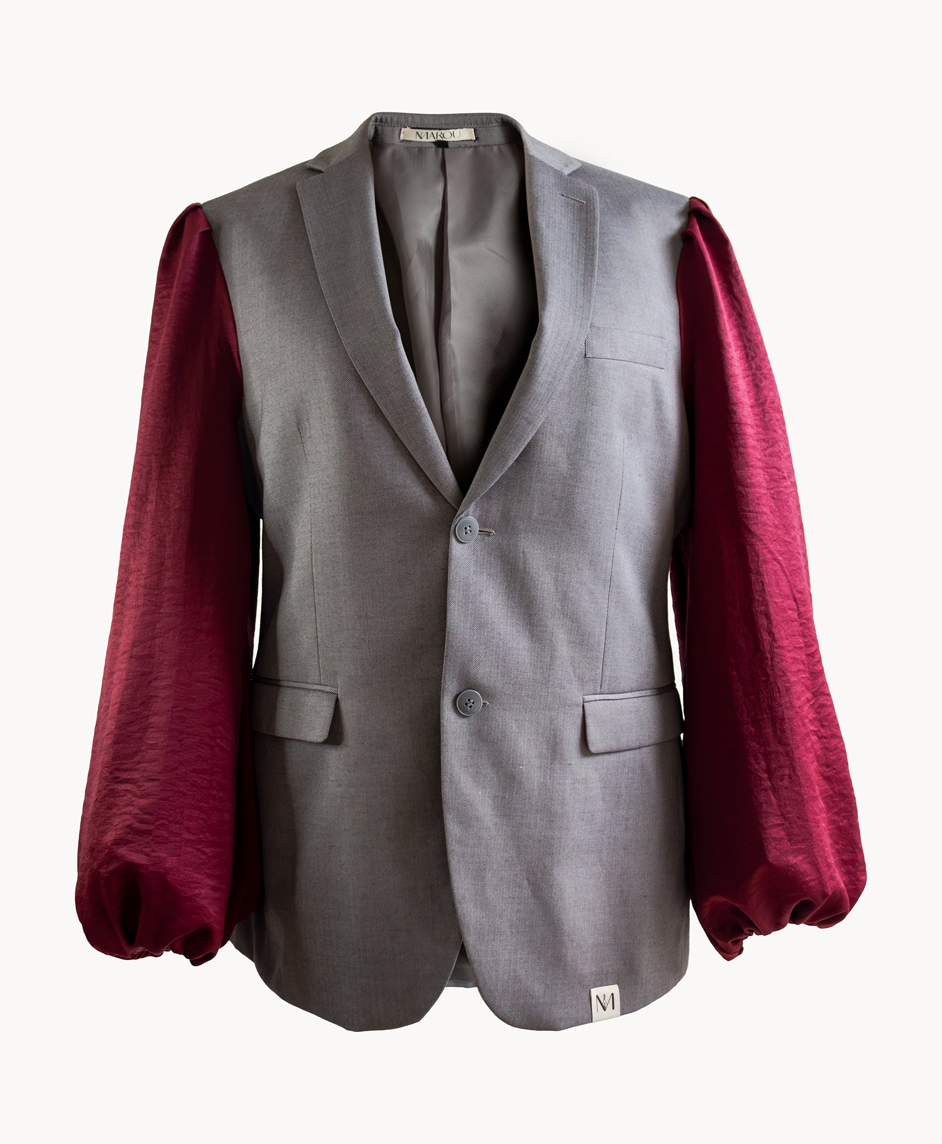 Blazer Pofu - Burgundy