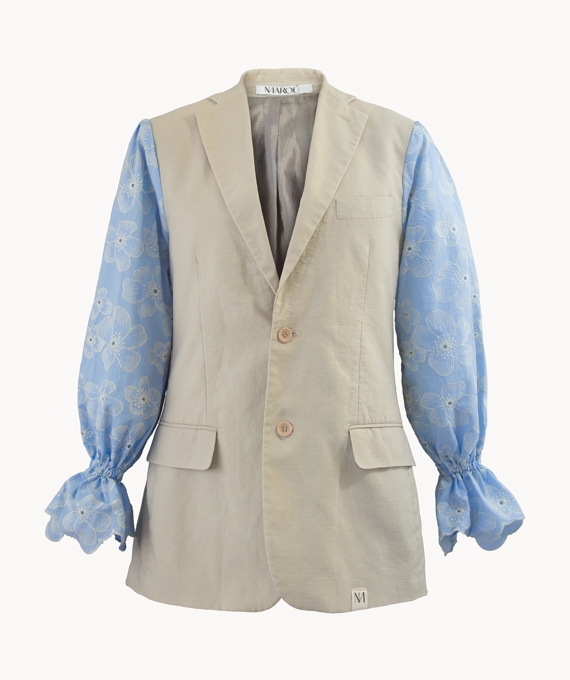 Sakura  Blazer with Unique Floral Sleeves