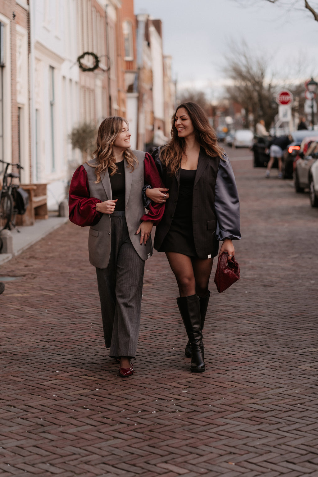 Pofu Oversized Blazer - Burgundy